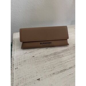 Burberry Camel Brown Soft Leather Eyeglasses Sunglasses *Case Only*